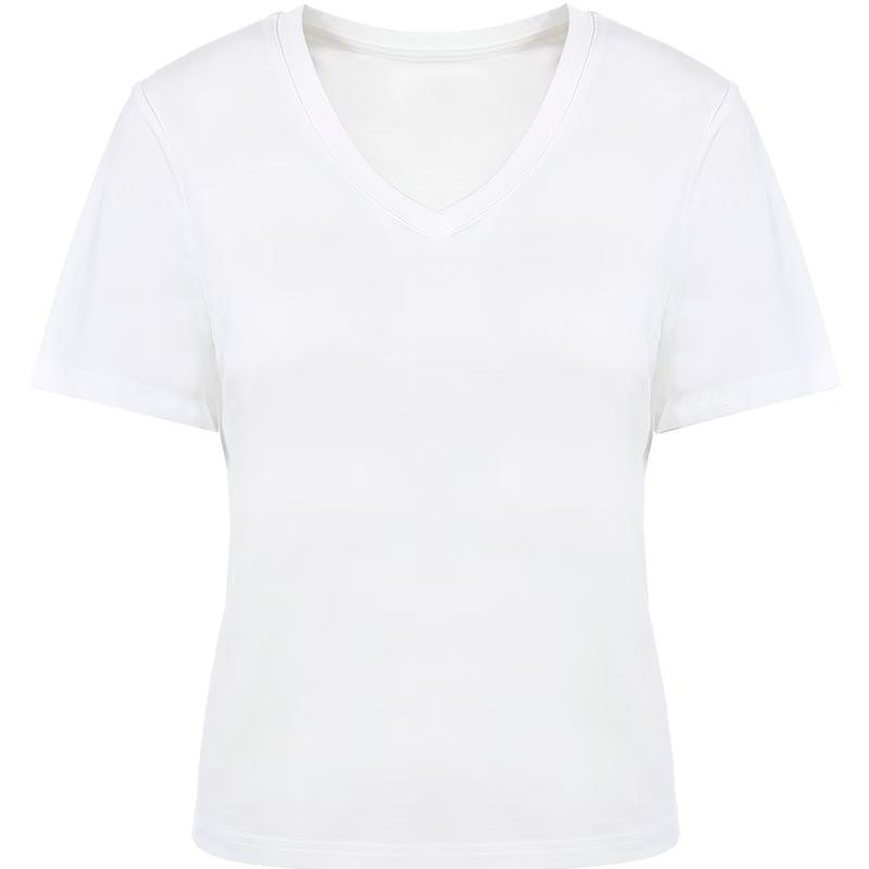 Betu Women s V-Neck Cotton Blend Short-Sleeve T-Shirt M