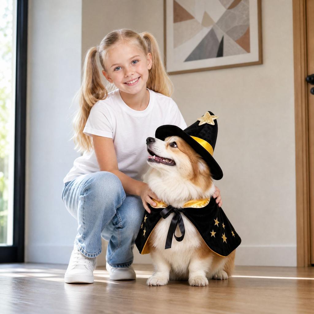 Halloween Pet Costume, Funny Dress Up Outfit for Dogs and Cats, Party Clothes for Halloween