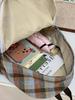 Autumn/Winter 2025 Dachshund Plaid Backpack for Middle & High School & College Students