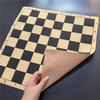 Chess Board 34Cm/13.39Inch And 43Cm/16.93Inch Folding Leather Flannelette Chess Game Or Folding Checkers Game Portable Board