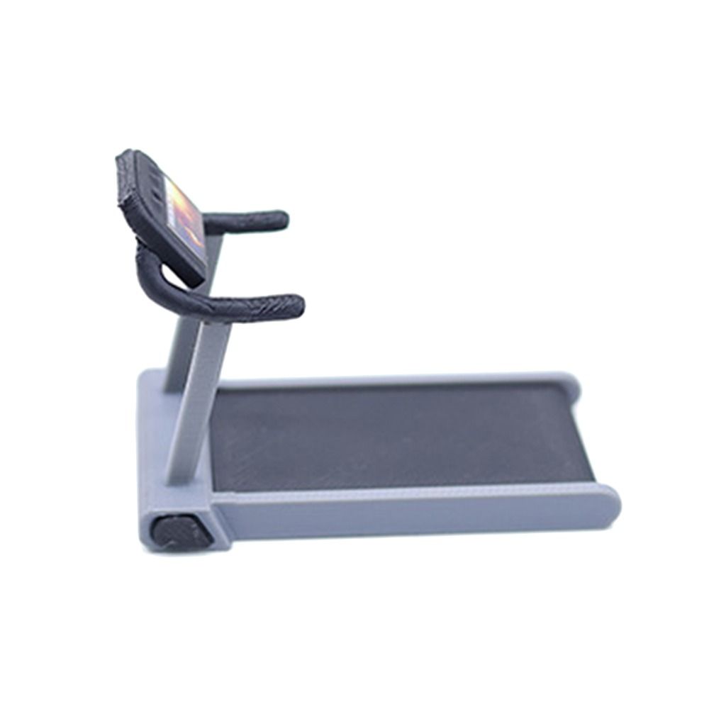 Grey Dollhouse Fitness Equipment 1/12 Scene Model Creative Doll House Treadmill  Toy