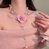 High-end Butterfly Orchid Collarbone Chain Luxury Exquisite Flower Neck Pendant  Versatile