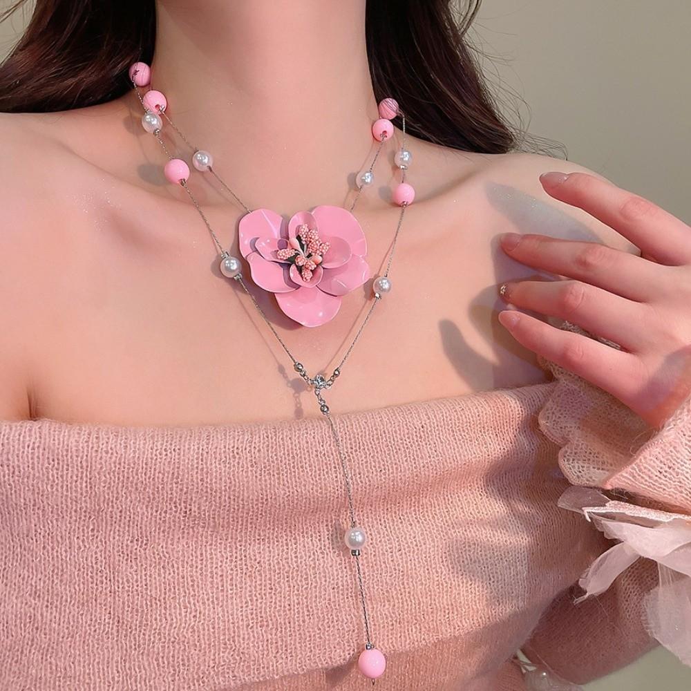 High-end Butterfly Orchid Collarbone Chain Luxury Exquisite Flower Neck Pendant  Versatile