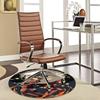 1pc Anime Basketball Player Round Carpet - Office Chair Mat, Anti-Slip Rug for Home Decor, Seasonal Gift, Suitable for Office, Living Room
