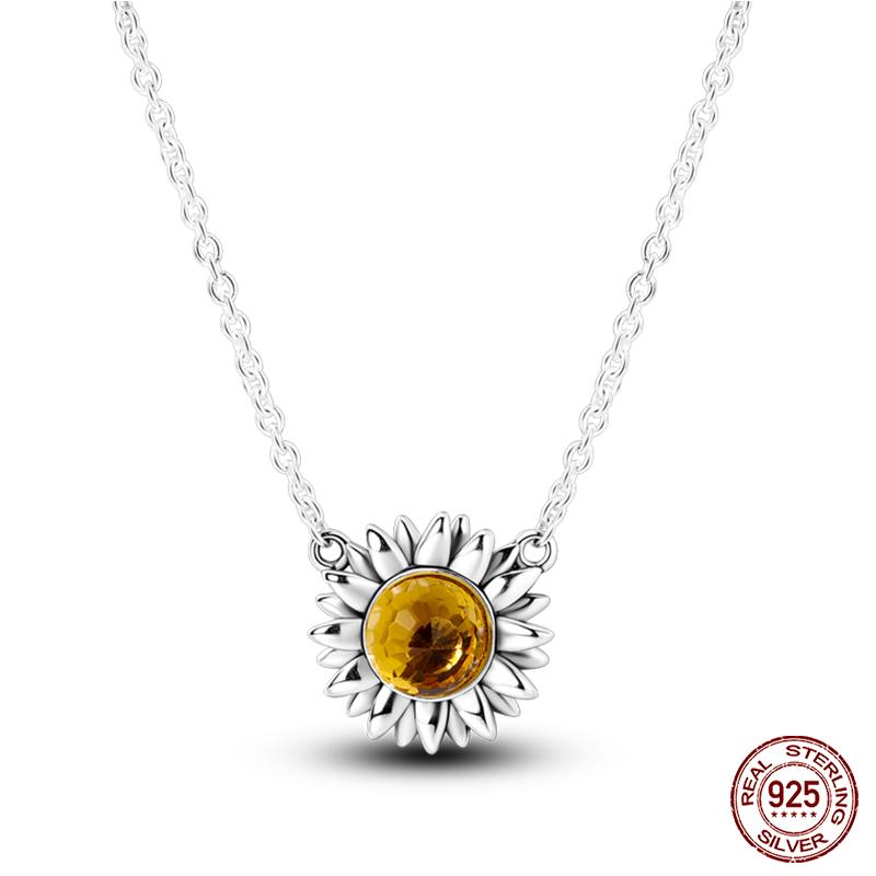 925 Silver Luminous Firefly Heart Shaped Zircon Pendant Necklace For Women Fashion Anniversary Birthday Jewelry Gifts