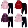 Peony Flower Infant Girl Spring/Autumn Long Sleeve Three-Piece Set: Jacket, T-shirt, Pants