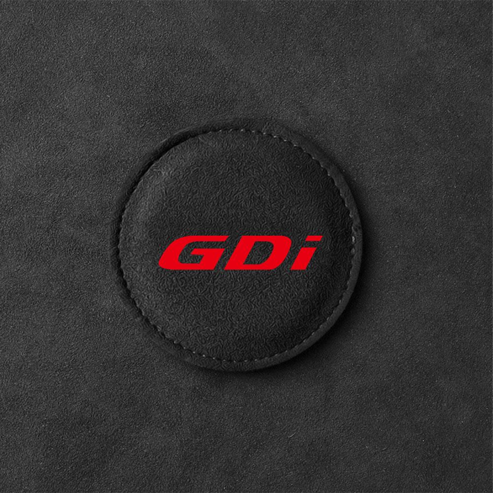 2pcs Car Badge Coasters Suede Water Cup Bottle Holder Anti-slip Mats Accessories For Hyundai Tucson Solaris GDI I20 I30 IX20 i10 B32