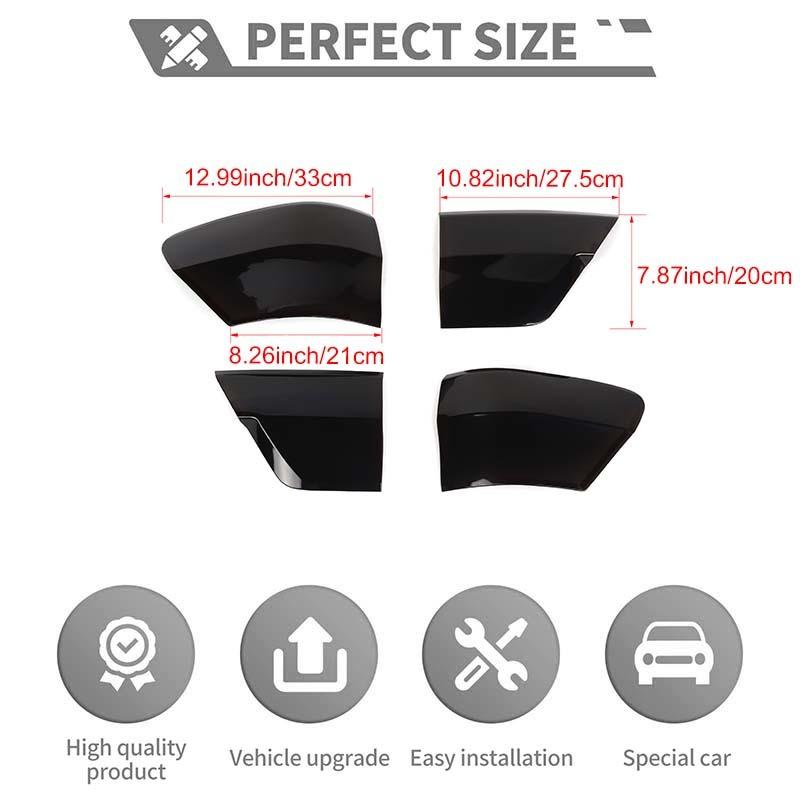 Car Tail Light Cover Taillight Decorative Stickers  For Jeep Grand Cherokee 2011-2013 Car Exterior Accessories, ABS Plastic