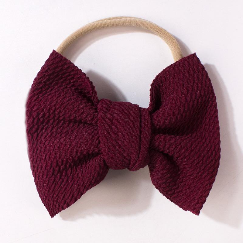 New versatile nylon baby headband, cute bow children's headscarf, thin breathable baby hair accessories