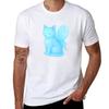 Transparent Heart Glasswinged Cat Tshirt Animal Prinfor Boys Boys Whites Cute Tops Unisexs Graphic Tshirts Pack