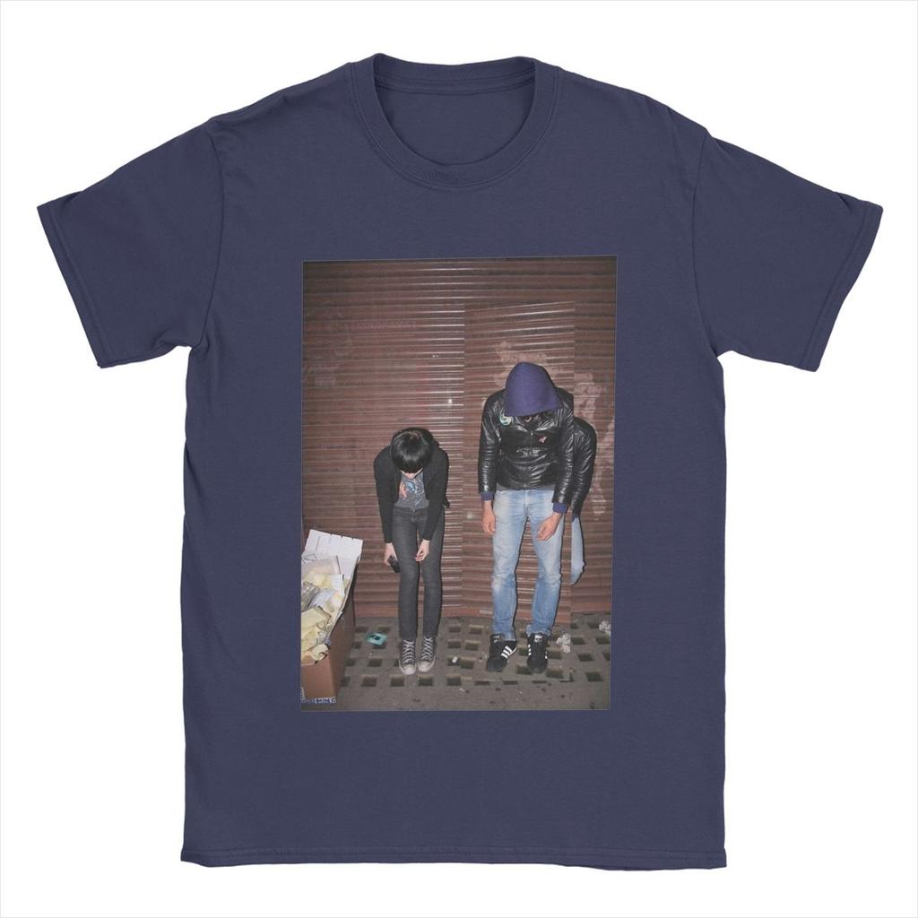 Men T-Shirts Crystal Castles Hipster Pure Cotton Tees Short Sleeve T Shirt Round Neck Clothes Plus Size