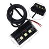 1pc Motorcycle License Plate Light LED Mini 12V CNC Aluminum Alloy Waterproof Rear Tail Motorbikes Light for License Plate Black