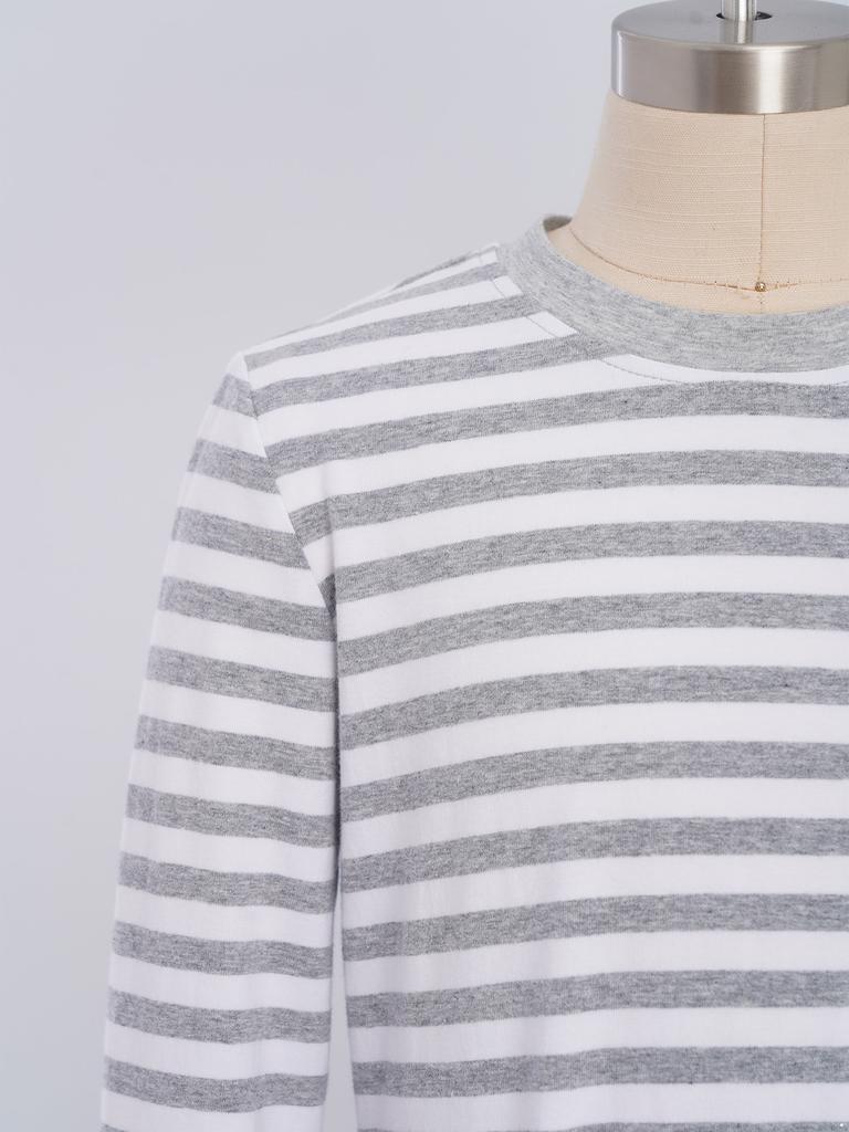 Tuta a righe unisex per bambini con bisogni speciali, abbigliamento adattivo, manica lunga, lunghezza intera, anti-strappo sulla schiena, cerniera invisibile