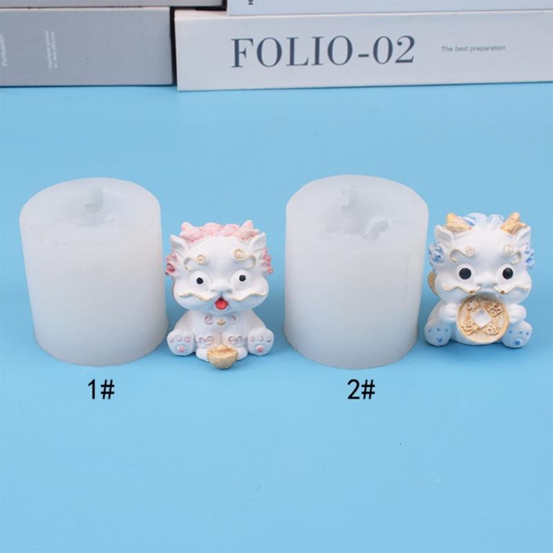 Silicone Kirin Dripping Plaster Candle Mold Epoxy Clay Craft DIY Ornaments Jewelry Making Tool Chocolate Fondant Mold