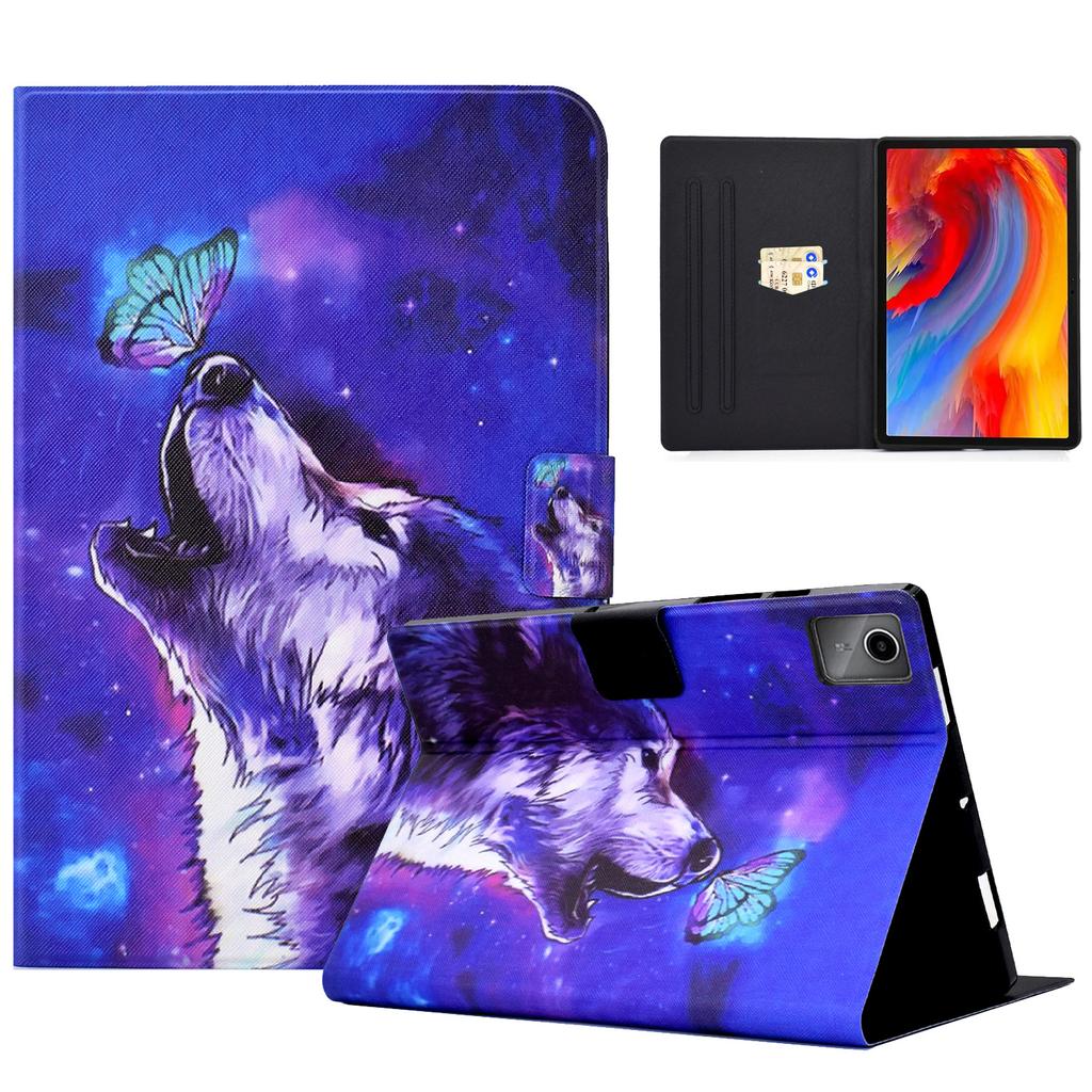 For Lenovo Tab M11/Xiaoxin Pad 11 2024 Case Card Holder Pattern Leather Tablet Cover