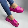 Damen Pantoffeln Mode Muster Farbe Sommer Dicke Sohle Flach Bequem Weich Hausschuhe Für Damen Netz Pantoffeln Für Damen