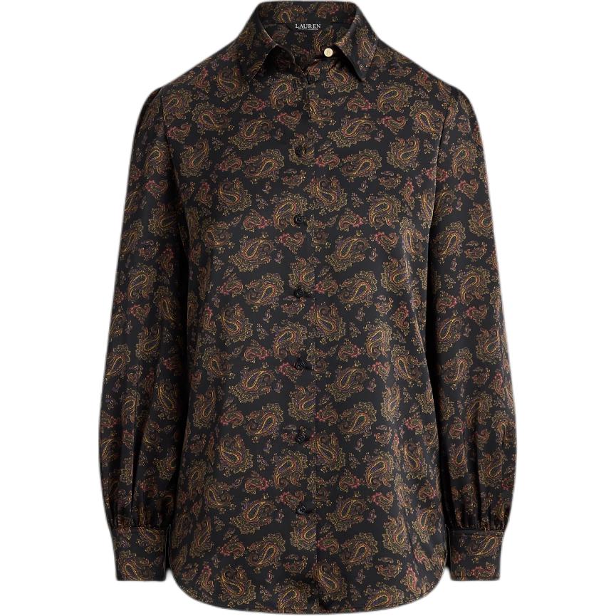 

Женская блузка Lauren Ralph Lauren с узором пейсли из мягкого атласа с рукавами-фонариками WMLRSHTS6820501-001 XS