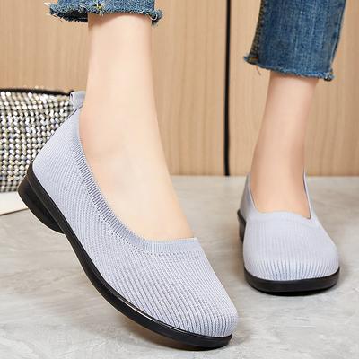 Women's Shoes New Breathable Mother Shoes One-pedal Mesh Casual Shoes Fashionable Versatile Soft Sole Not Tired Shoes