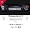 For BMW 3 4 Series 3GT F30 F32 F34 Car Styling Interior Gearshift AC CD Button Panel Door Armrest Decoration Cover Trim Sticker MQHWD1