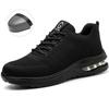Steel Toe Shoes for Men Women Lightweight Comfortable Work Shoes Indestructible Slip Resistant Safety Shoes Air Cushion Sneaker