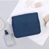 Hanging Toiletry Bag Cosmetic Bag Foldable Makeup Bag with Hook and Tote Navy Blue 24x18.5x9.5cm