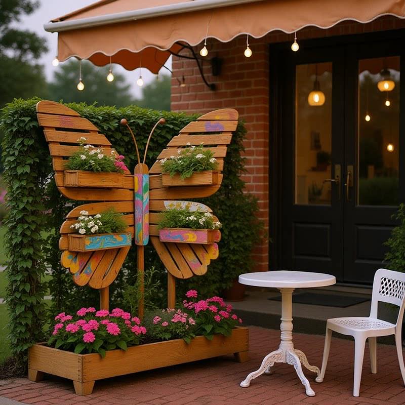Wooden Butterfly Décor for Parks, Malls, Campsites & Scenic Spots