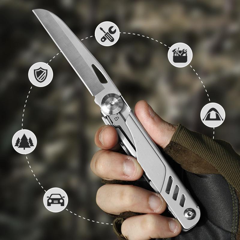 8 in 1Multifunctional Knife,Portable Folding Sharp Knife,Outdoor Hunting Camping Survival Tools Multi-purpose Camping Supplies.