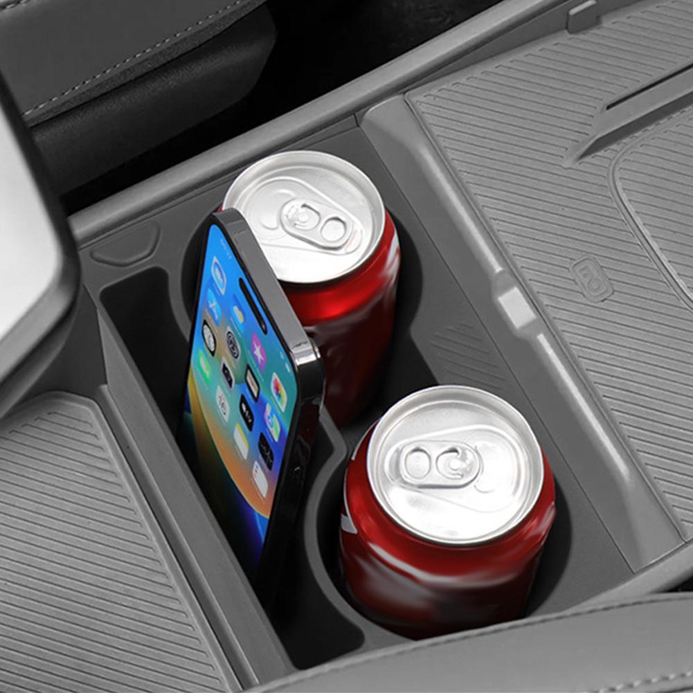 Car Water Cup Holder For 24-25 Kia EV3 Central Control Water Cup Drinks Cup Holder Storage Box Interior Accessories