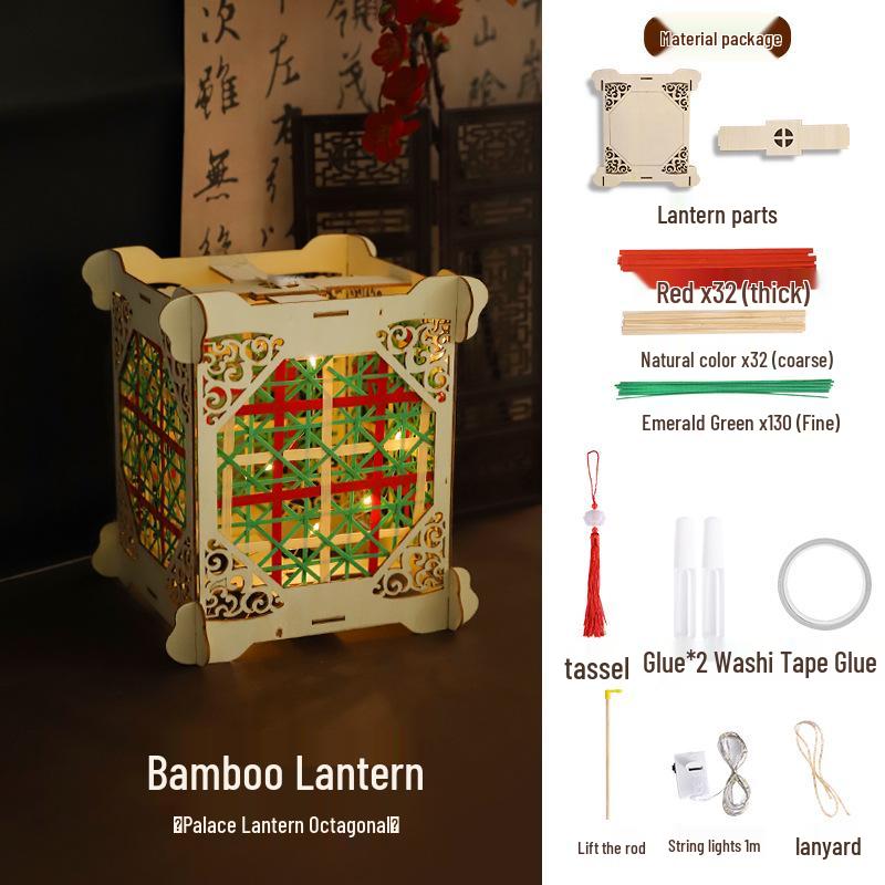 Handmade DIY Mid-Autumn Festival Luminous Rabbit Flower Lantern Kit