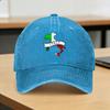 Italia Italian Flag Vintage Washed Baseball Cap  Y2k Funny Sun Trucker Hat Summer UnisexTeens Outdoor Sport Baseball Caps