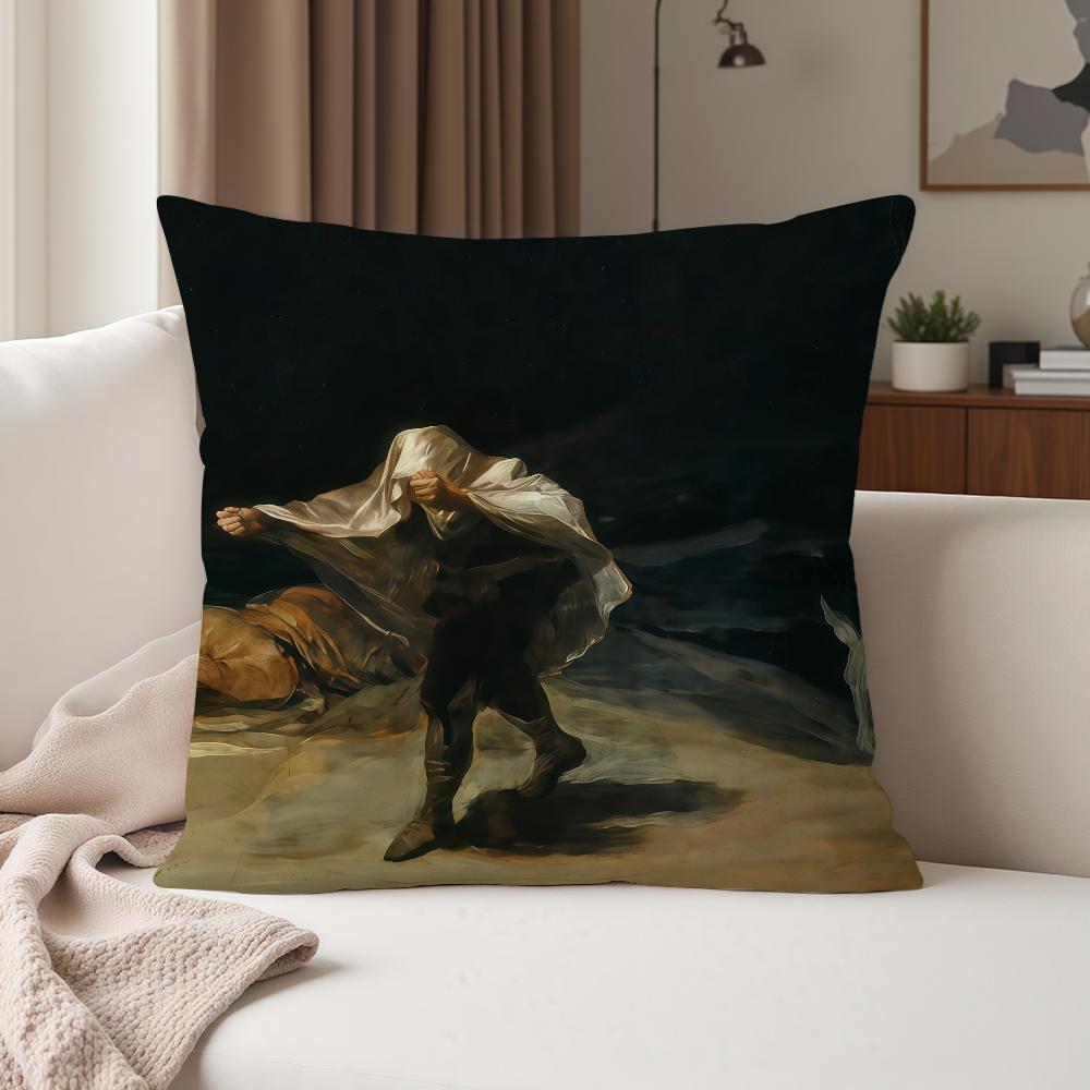 

Francisco Goya Famous Painting Pillow Case Suitable For Bedrooms Living Rooms Cars Home Decoration 30cmx30cm