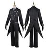 [NIUKACOS] Black Butler Sebastian Cosplay Costume - Butler Outfit, Tailcoat, Shirt, Vest, Pants, Tie, Brooch - Anime Costume, Manga Cosplay, Adult Siz