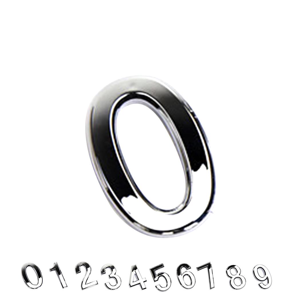 New Arrived Numeral Door Plaque House Sign Plating Gate 0 to 9 Plastic