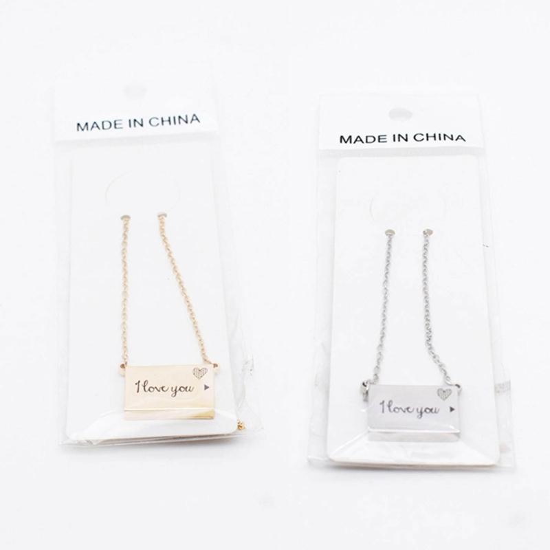 Sublimation Necklace Storage Drawer Necklace Unique Style Chain Necklace Pendant Necklace Alloy Material for Daily Party