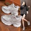 Daddy Shoes Women's 2025 Autumn Korean Version Versatile New Casual Sneakers Lightweight Thick-soled Inner Heightening Shoes Women's Shoes