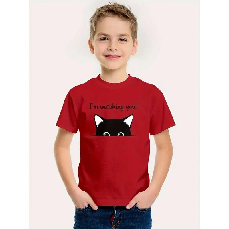 Boys' Short Sleeved T-shirt Summer New 3D Printed Children's Clothing T-shirt