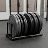 Fitness Disc Storage Stand Multi Use Plate Rack Heavy-Duty Barbell