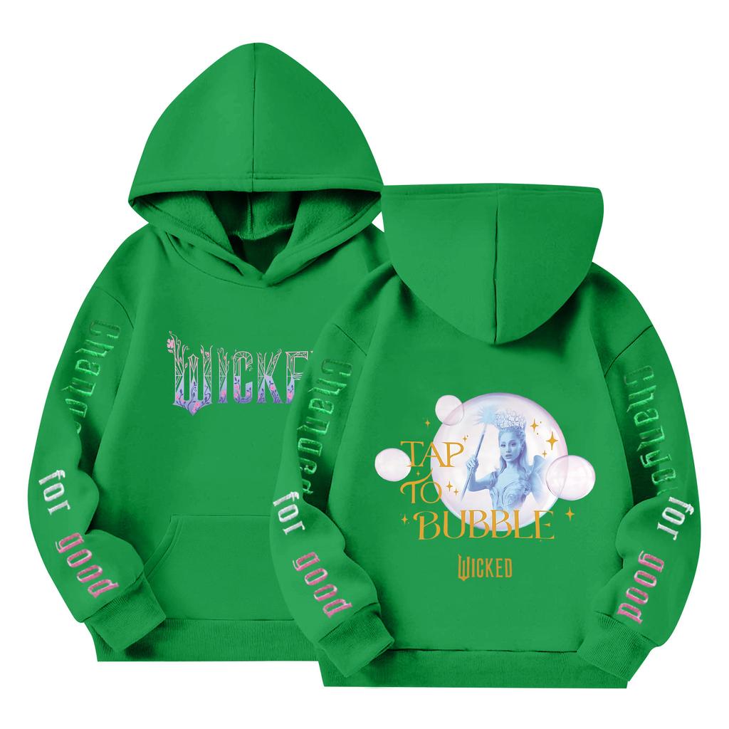 Kinder Langarm Lockerer Pullover Buchstabenaufdruck Kordelzug Kapuzen-Sweatshirt