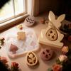 A Top Quality 3D Silicone Easter Molds Bunny Egg Mushroom Shapes Resin Plaster Casting for Hanging Decor Figurines