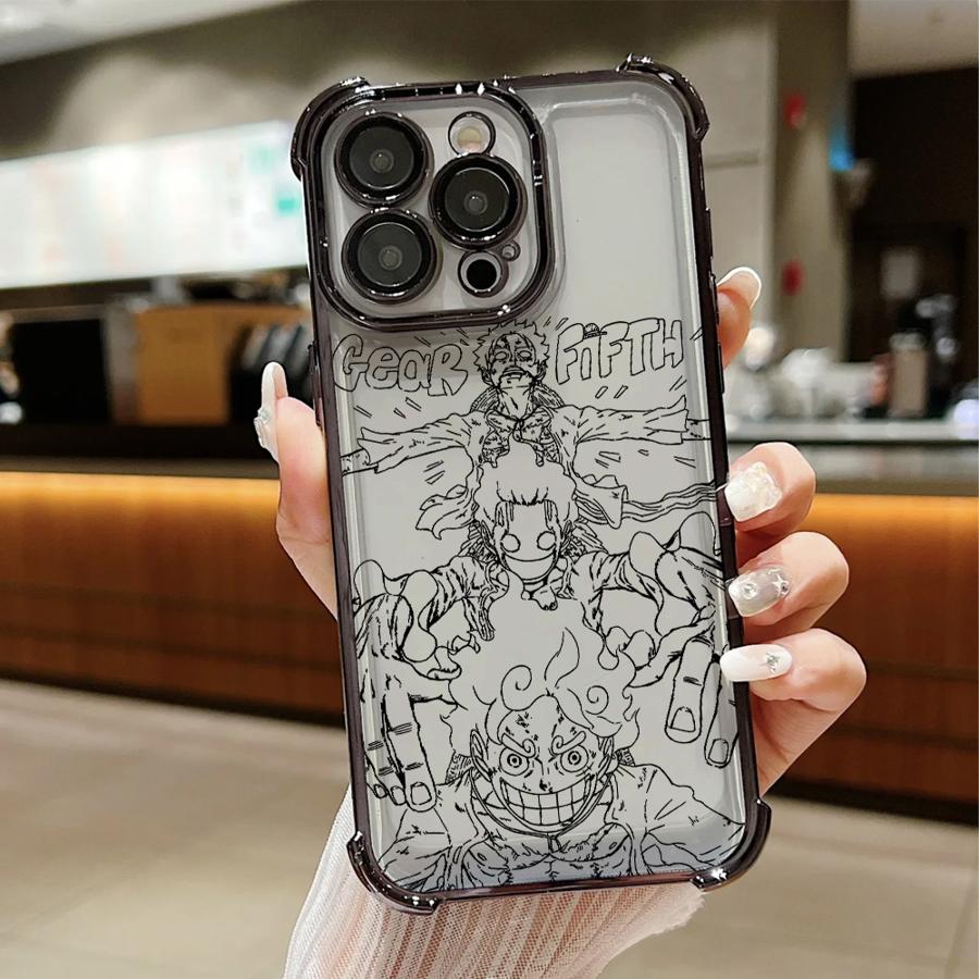 

Anime One Piece Case for iPhone 13 12 11 Pro Max 16 15 14 Plus 17 Air 16e Soft Cover iPhone17 Pro