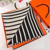 Simple Reply 14 Mmi Silk Double Crepe Scarf Women'S Spring Summer Mulberry Silk Scarf 110 Square Scarf Sunscreen Shawl
