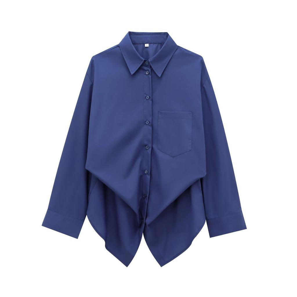 European & American Style Women's Long Sleeve Batwing Striped Shirt