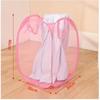 1pcs Mesh Pop Up Square Laundry Basket Foldable Dormitory Dirty Laundry Basket Storage Toy Storage Bag Dirty Laundry Basket