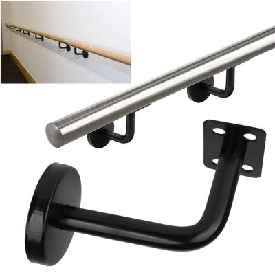 Suport balustradă scară Suport feronerie fixat pe perete Balustradă balustradă Accesorii balustradă din oțel inoxidabil Suport balustradă neagră