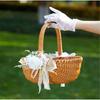 Handwoven Rattan Storage Basket Practical and Easy To Clean Basket for Organization Delicate Woven Container