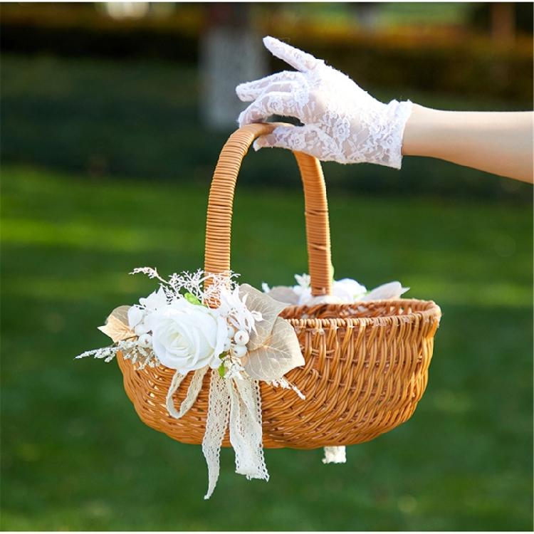Handwoven Rattan Storage Basket Practical and Easy To Clean Basket for Organization Delicate Woven Container