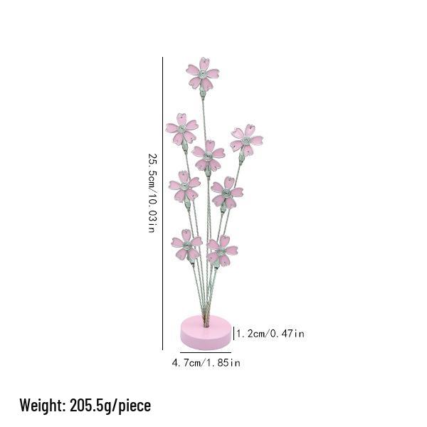 Cherry Blossom Shaped Multi-head Paper Clip, Bendable Desk Ornament, Fast Shipping