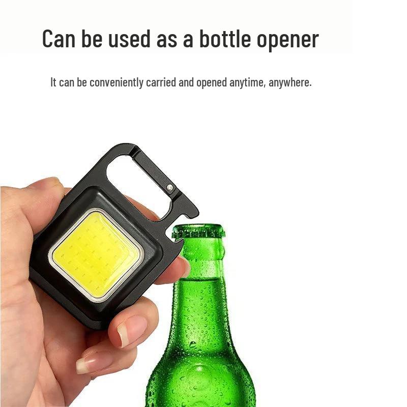 Portable USB Mini Keychain Light: High-Brightness COB for Camping, Emergency, and Outdoor Use