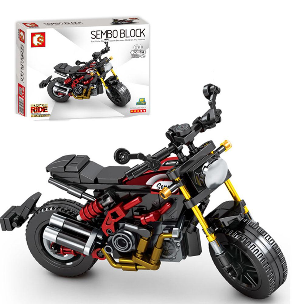 Motocross Building Blocks Toy Children Educational Assembled Off-road Racing Motorcycle Toys