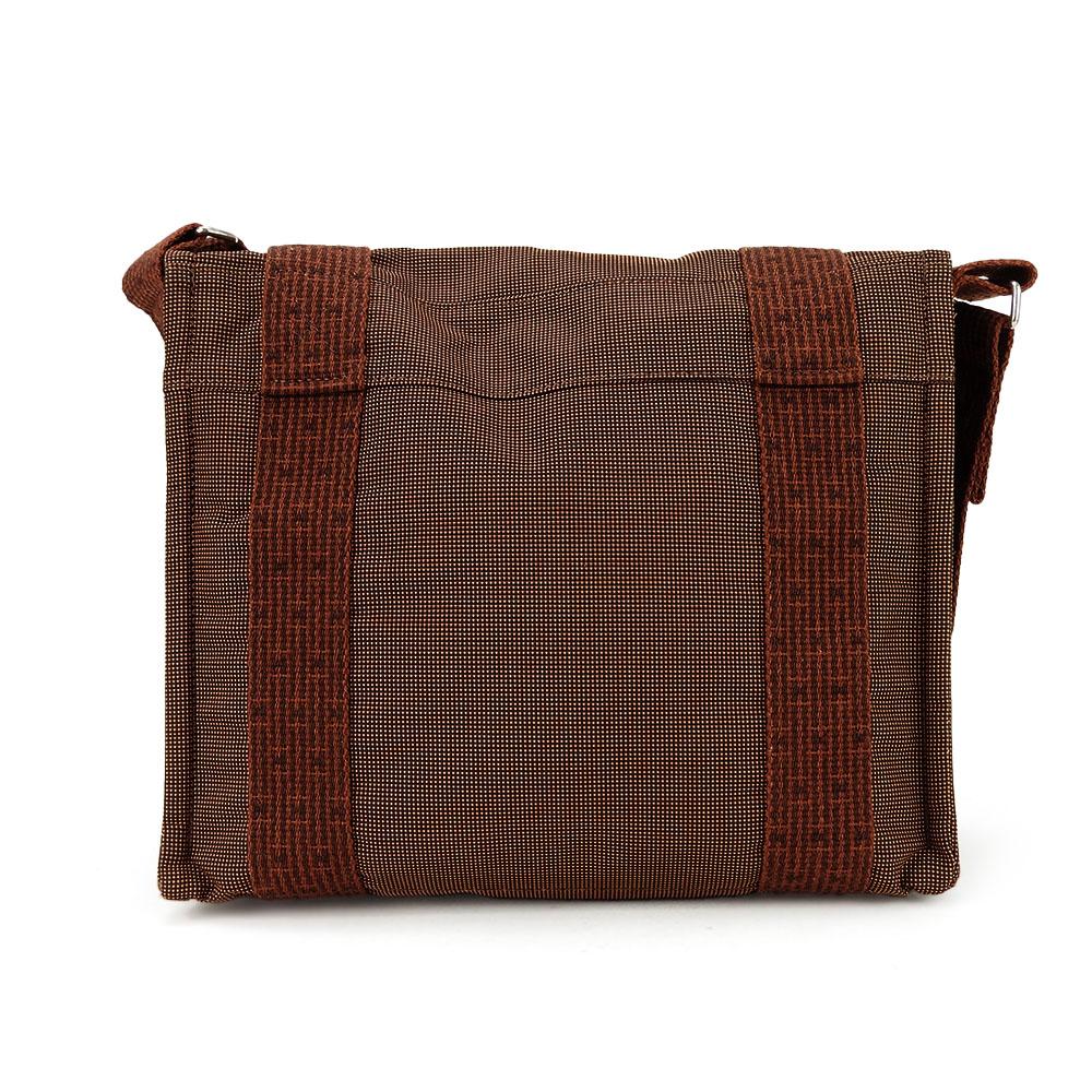 Used HERMES Shoulder Bag Bassus PM Her Line canvas Brown Brown casual